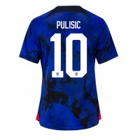 Forenede Stater Christian Pulisic #10 Udebanetrøje Dame VM 2022 Kortærmet